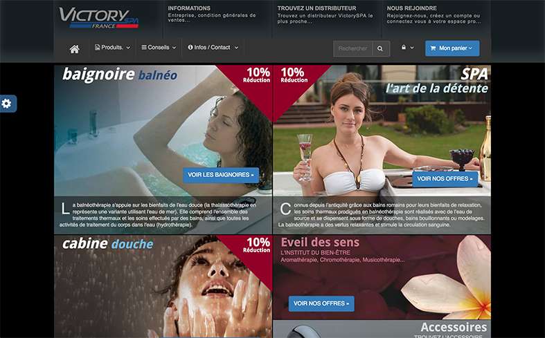 Victory-Spa France, un site e-commerce sûr-mesure